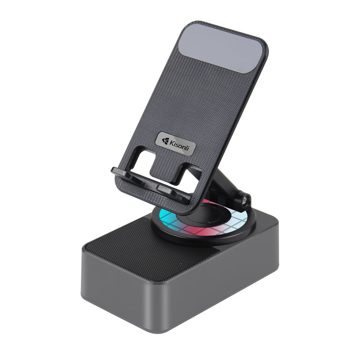 Support de téléphone portable 3en1 multifonctionnel avec haut-parleur Bluetooth, Power Bank