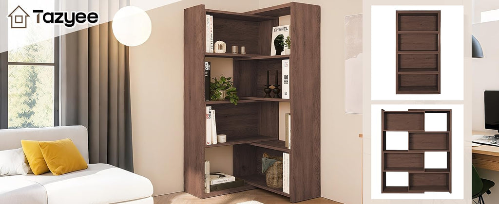 مكتبة عصرية مودرن بتصميم أنيق متعدد الاستخدامات